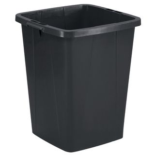 Bidone nero DURABIN quadrato in PP con maniglie per il trasporto 90 lt Durable