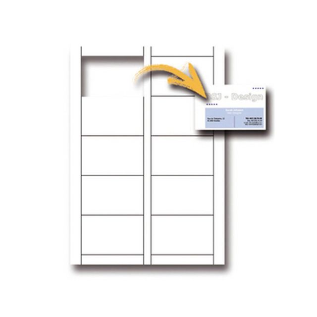 Biglietti da visita - 85 x 54 mm - 200 gr - microperforati - bianco - Decadry -…
