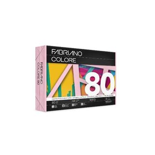 Carta Fabriano Colore - A4 - 80 gr - colori tenui rosa - Fabriano - conf. 500 f…