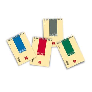 Blocco Pignastyl spiralato - A6 - 100 x 150mm - 80gr - 60 fogli - 5mm - Pigna