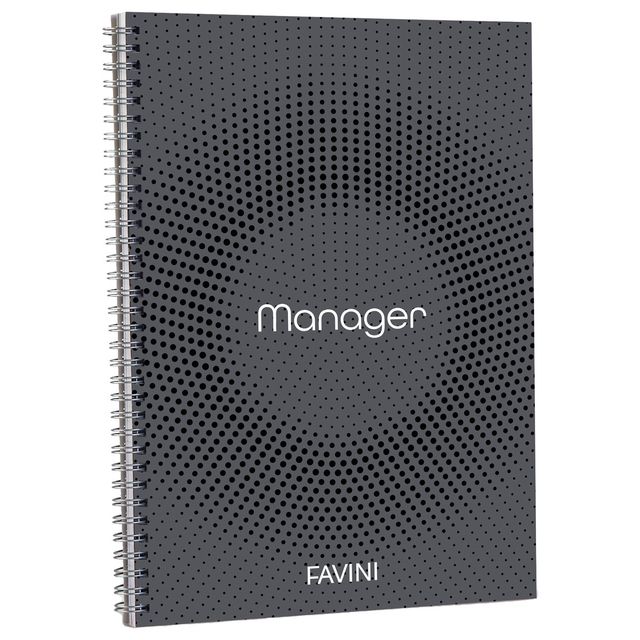 Blocco Spiral Manager 4 fori - microperforato - 23 x 29,7cm - 10mm - 80gr - 90 …