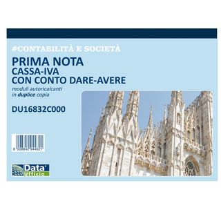 Blocco prima nota cassa/IVA c/conto (dare/avere) - 50/50 copie autoricalcanti -…