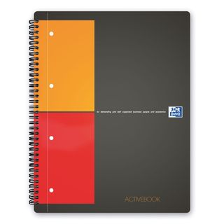 Blocco spiralato International Activebook - 1 rigo con margine - 240 x 297mm - …