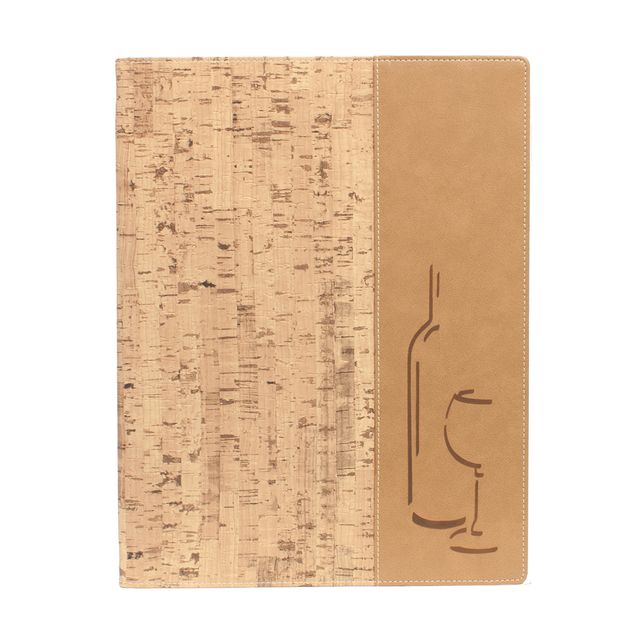 Carta dei vini Design - 1 inserto doppio incluso - A4 - 24 x 34 cm - sughero -S…