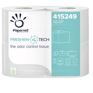 Carta igienica classica Freshen Tech - 2 veli - 300 strappi - diametro 12,2 cm …