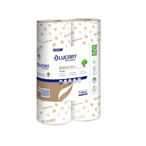Carta igienica monofascettata Lucart Professional Econatural in Fiberpack 2 vel…