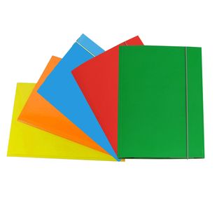 Cartella 3 lembi con elastico - A5 - dorso variabile - cartone plastificato - c…