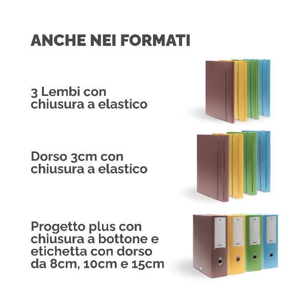 Cartella 3 lembi con elastico HOLOS - A4 - PP - marrone - Fellowes