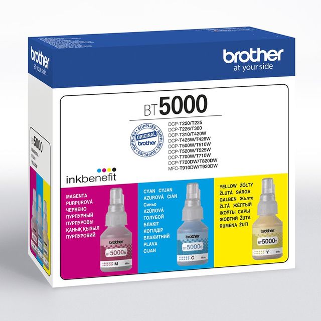 Brother BT5000CL Value Pack - Confezione da 3 - 48.8 ml - giallo, ciano, magent…