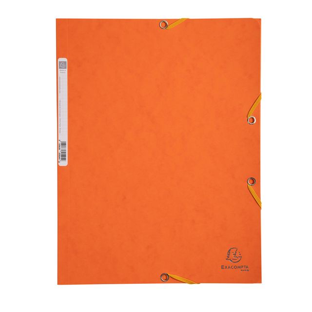 Cartella 3 lembi con elastico angolare - A4 - dorso 0,3 cm - cartoncino Lustrè …