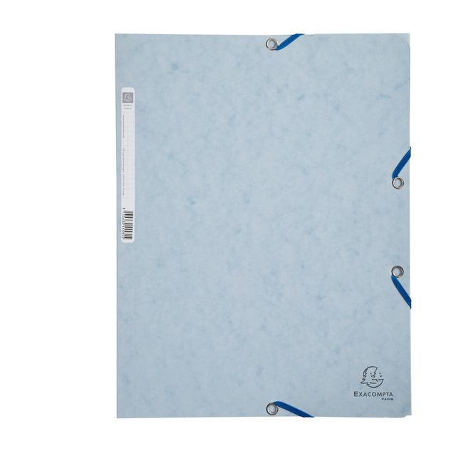 Cartella 3 lembi con elastico angolare - A4 - dorso 0,3 cm - cartoncino Lustrè …