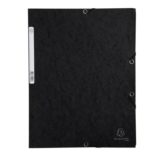 Cartella 3 lembi con elastico angolare - A4 - dorso 0,3 cm - cartoncino Lustrè …