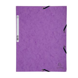Cartella 3 lembi con elastico angolare - A4 - dorso 0,3 cm - cartoncino Lustrè …
