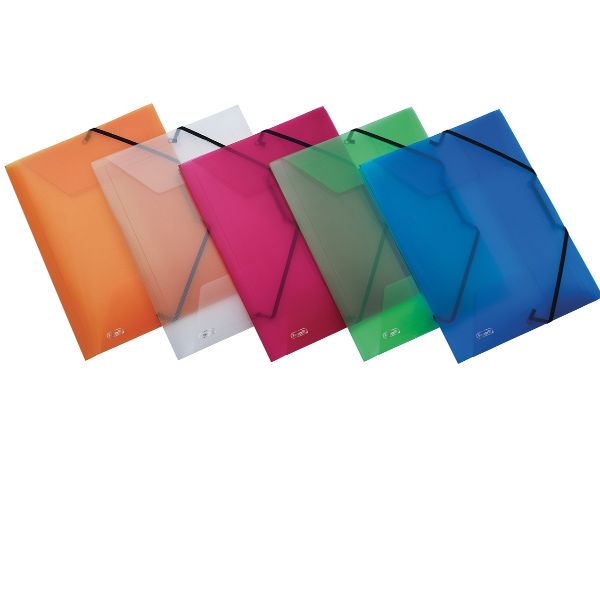 Cartella 3 lembi con elastico angolare Lumina - 22 x 30cm - dorso variabile - P…