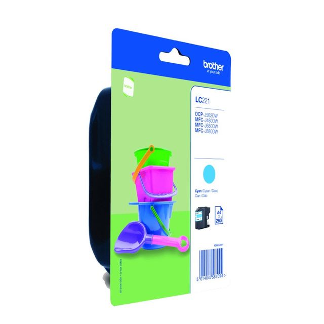 Brother LC221C - Ciano - originale - blister - cartuccia d'inchiostro - per Bro…