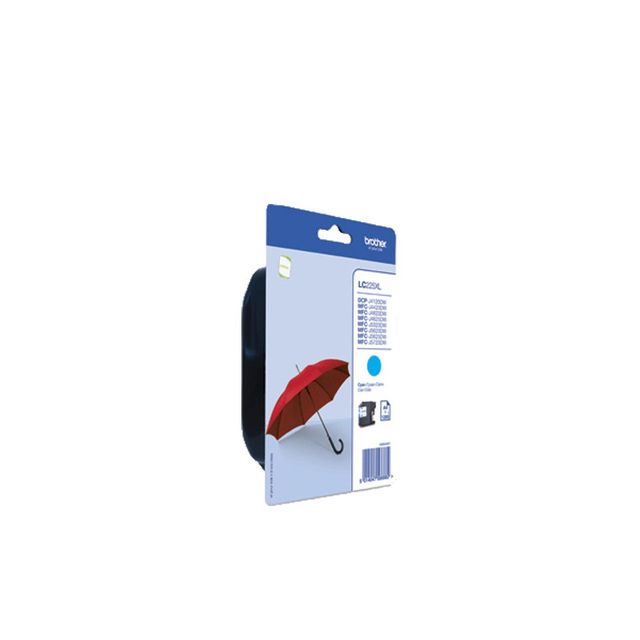 Brother LC225XLCBP - Alta resa - ciano - originale - blister - cartuccia d'inch…