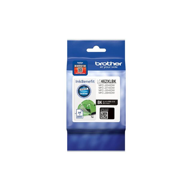 Brother LC462XLBK - Alta capienza - nero - originale - cartuccia d'inchiostro -…