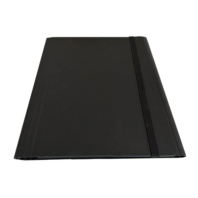 Cartella 3 lembi con elastico piatto - A4 -dorso variabile - grigio - Starline