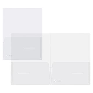 Cartella con doppia tasca Full - A4 - PP - trasparente - King Mec