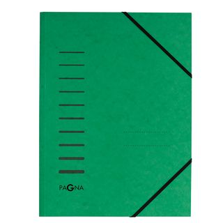 Cartella con elastico angolare - A4 - dorso variabile - cartoncino - verde - Pa…