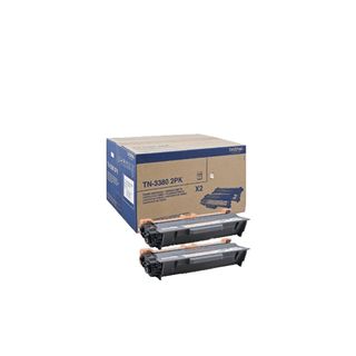 Brother TN3380 2PK - Confezione da 2 - nero - originale - cartuccia toner - per…