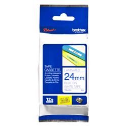 Brother TZE-253 nastro per etichettatrice Blu su bianco