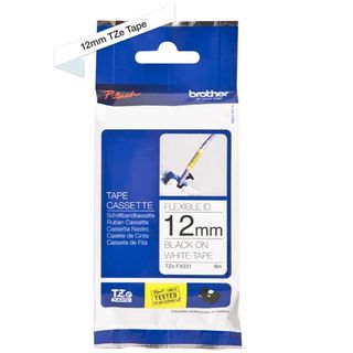 Brother TZE-FX231 nastro per etichettatrice Nero su bianco TZ