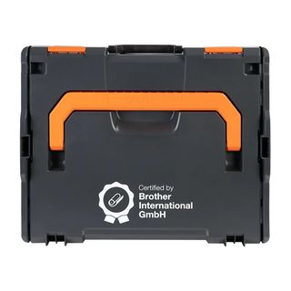 Brother ZPTOUCHLBOXXKOMPL valigetta porta attrezzi Custodia rigida Nero, Aranci…