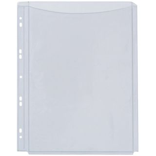 Buste a soffietto Q-Connect a perforazione universale A4 PVC trasparente - conf…