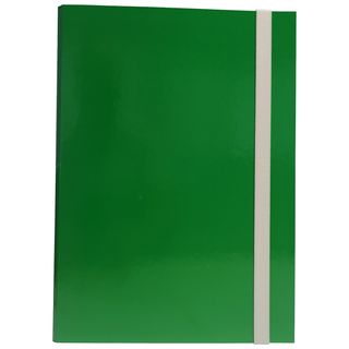 Cartella progetto - con elastico - dorso 3 cm - verde - Starline