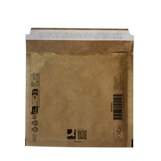 Buste imbottite per spedizioni Q-Connect avana CD - conf. 10 pz - 180x165 mm KF…
