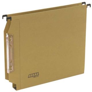 Cartelle sospese laterali per armadi AVANA 33 cm fondo a U 3 cm avana Conf. 50 …