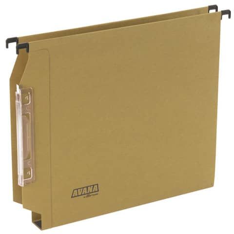 Cartelle sospese laterali per armadi AVANA 33 cm fondo a U 3 cm avana Conf. 50 …