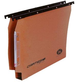 Cartelle sospese laterali per armadi CARTESIO 33 cm fondo U 3 cm arancio Conf. …