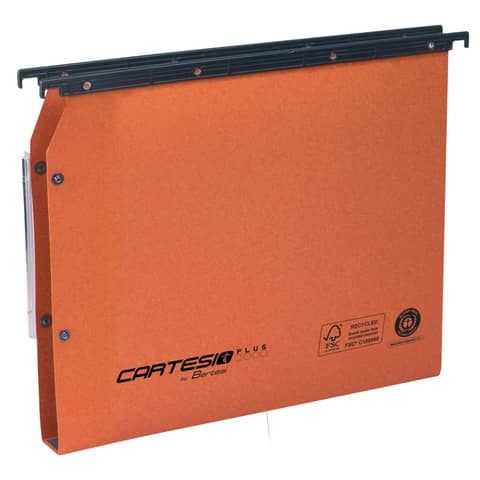 Cartelle sospese laterali per armadi CARTESIO PLUS 33 cm fondo U 3 cm arancio C…