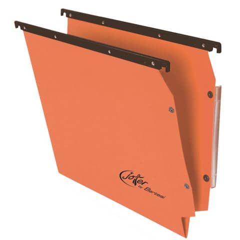 Cartelle sospese laterali per armadi Linea Joker 33 cm fondo V - arancio conf. …