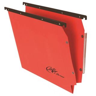 Cartelle sospese laterali per armadi Linea Joker 33 cm fondo V - rosso conf. 25…
