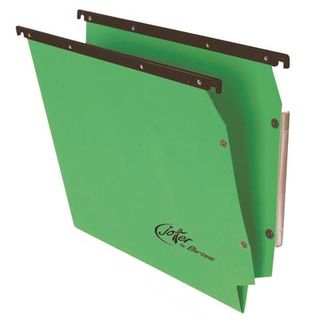 Cartelle sospese laterali per armadi Linea Joker 33 cm fondo V - verde conf. 25…