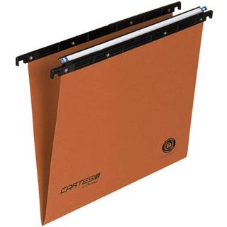 Cartelle sospese orizzontali per cassetti CARTESIO 38 cm fondo V arancio Conf. …