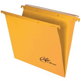 Cartelle sospese orizzontali per cassetti Linea Joker 39 cm fondo V - giallo co…
