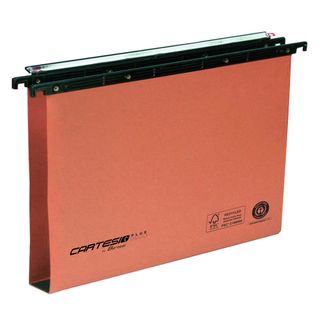 Cartelle sospese per cassetti Cartesio - interasse 39 cm fondo U3 - arancione -…