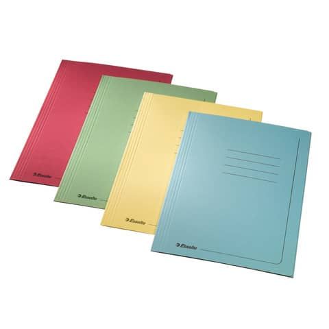 Cartellina 3 lembi con stampa - 295 gr - 25x35 cm - giallo - Esselte - conf. 25…