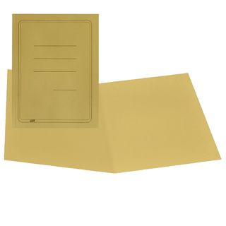 Cartellina semplice con stampa - 145 gr - 25 x 34 cm - giallo - cartoncino mani…