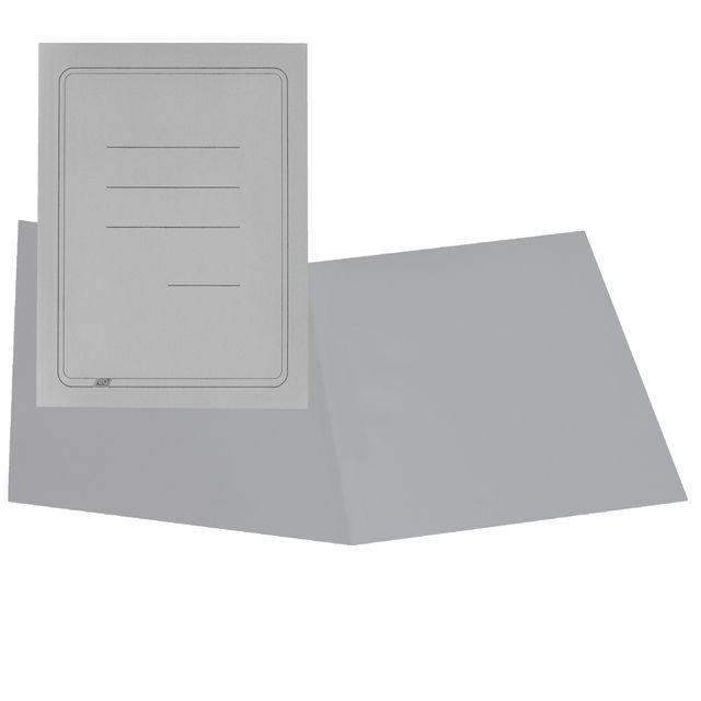 Cartellina semplice con stampa - 145 gr - 25 x 34 cm - grigio - cartoncino mani…