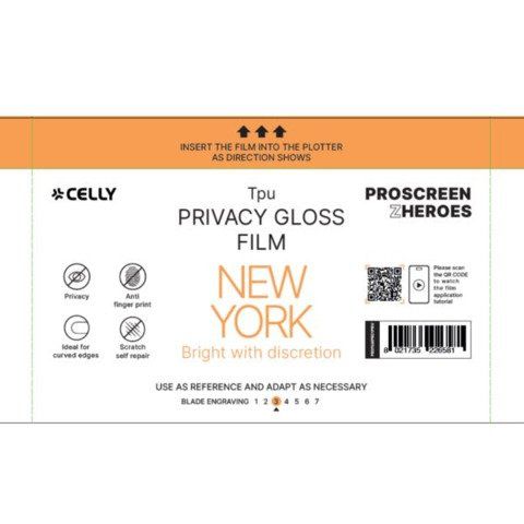 CELLY 5 PZ PROFILM PRIVACY NEW YORK