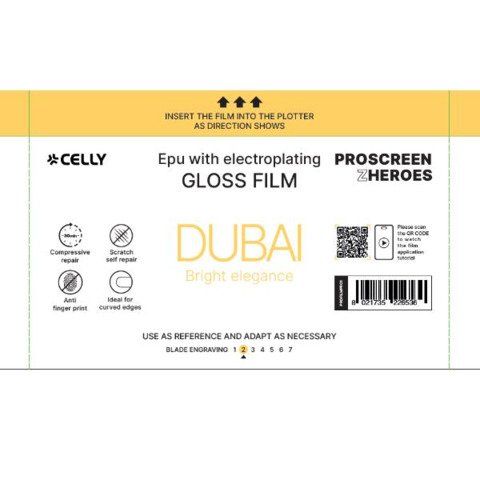 CELLY 50 PZ PROFILM DUBAI ELECTROPLATING