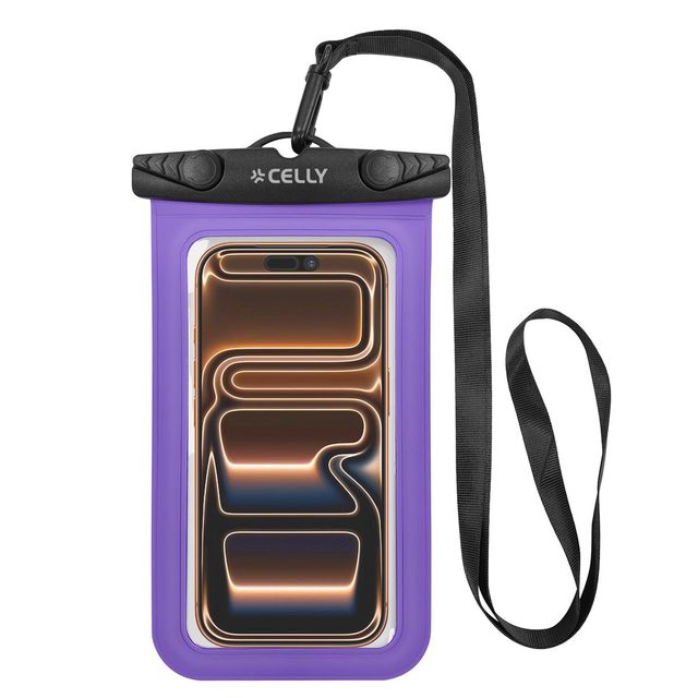 CELLY SPLASHBAG CUSTODIA IMPERMEABILE PER SMARTPHONE FINO A 7" TRASPARENTE CHIU…