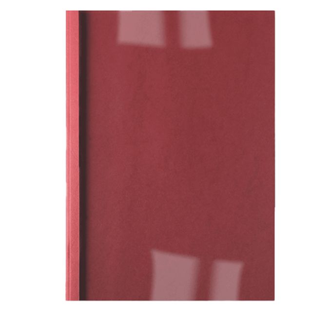 Cartelline termiche Business Line - 3 mm - leather rosso - GBC - scatola 100 pe…