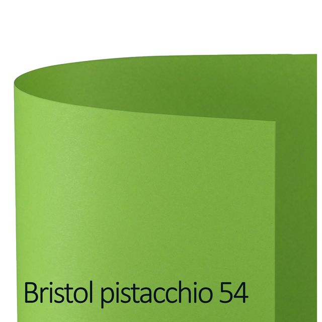 Cartoncino Bristol Color - 50 x 70 cm - 200 gr - pistacchio 54 - Favini - conf.…