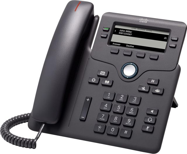 CISCO TELEFONO IP PROFESSIONALE 6851 A 4 LINEE LCD DISPLAY AUDIO HD POE + ALIME…